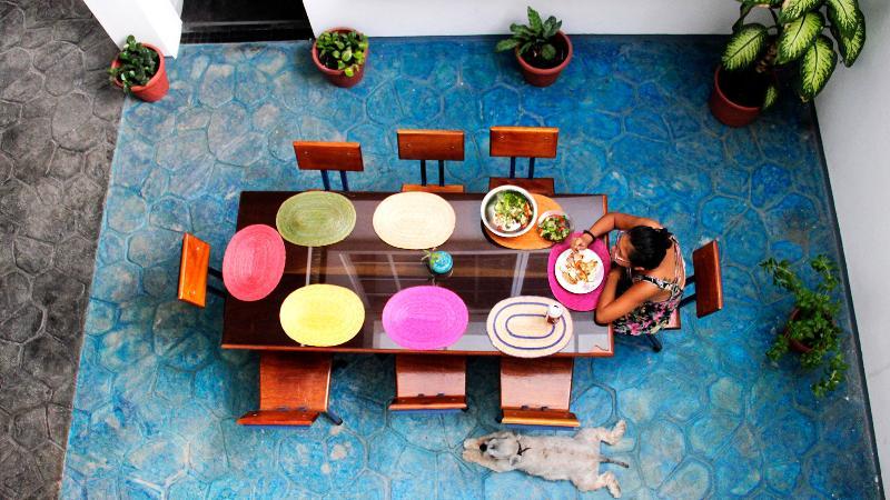 Hostal Azul Y Blanco Santa Cruz Huatulco Esterno foto